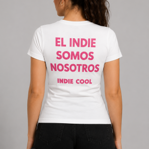 Camiseta de Mujer El Indie Somos Nosotros Blanco