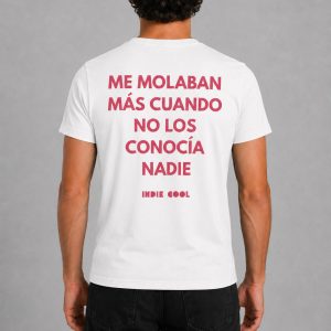Camiseta Unisex Indie Cool Blanca Me molaban más