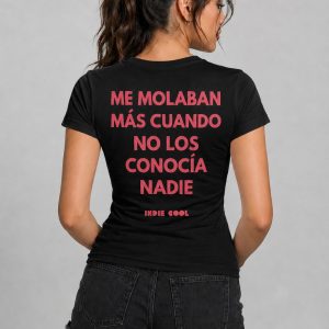 Camiseta de Mujer Me gustaban más en Negro