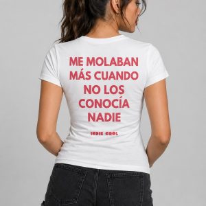 Camiseta de Mujer Me gustaban más en Blanco